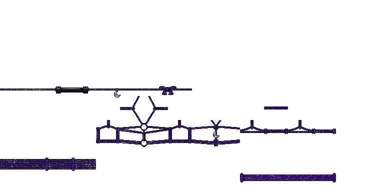 purple space rope with bite gag
