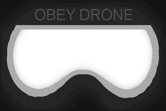 Dronehoodhud jet black
