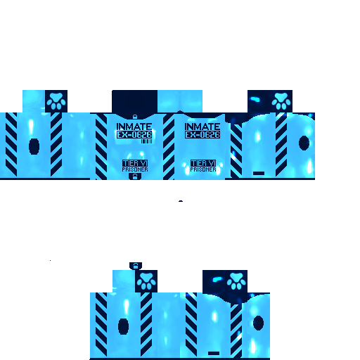 stitch inmate blue paws
